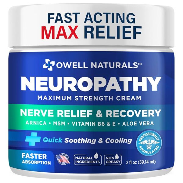 OWELL NATURALS Neuropathy Nerve Relief Cream Soothing